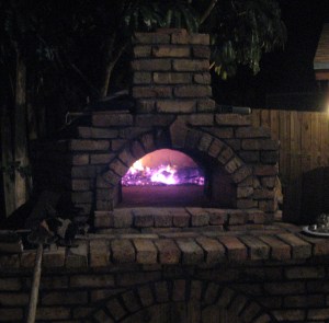 Pizza oven night